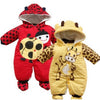 Ladybug And Cows Cotton Padded Rompers