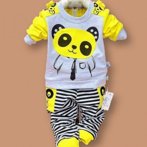 Baby Panda Cartoon Casual Long Sleeved