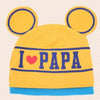 I Love Papa Print Baby Hat