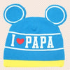 I Love Papa Print Baby Hat