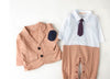 Gentleman Bow Ties Rompers Jackets