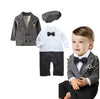 Gentleman Bow Ties Rompers Jackets