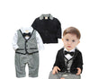 Gentleman Bow Ties Rompers Jackets