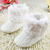 Baby Boots Crochet Knit Fleece